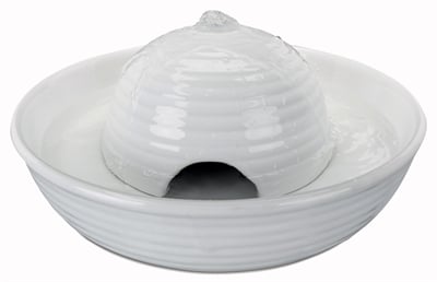 TRIXIE „Vital Flow“ Mini-Trinkbrunnen Keramik; weiß