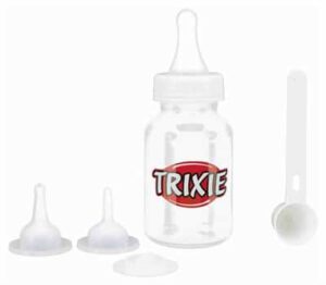 TRIXIE Fläschchen-Set transparent/weiß 3 x 120 ml