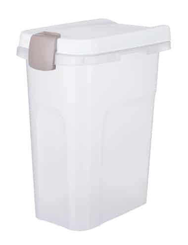 TRIXIE Futterbehälter Kunststoff transparent/weiß 15/25/40 Liter