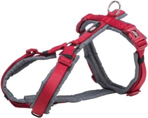 TRIXIE Hundegeschirr Premium Trekking rot/grau