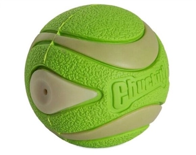 CHUCKIT Max-Glow-Ultra Quietsch-Ball grün