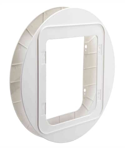 TRIXIE Sureflap Montageadapter für Haustierklappe #38550 weiß 38 x 38 cm