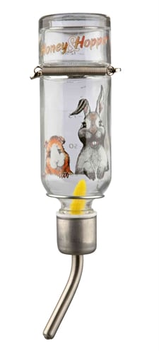 TRIXIE Honey&Hopper Glasflasche mit Spannfeder/Drahtbügel