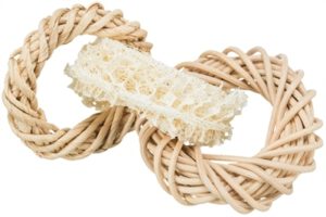 TRIXIE Luffaring mit Rattan und Maisblatt natur 13 cm