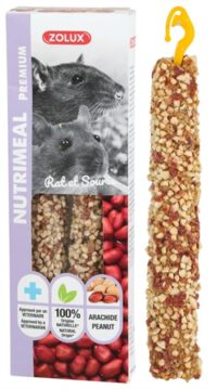 ZOLUX Nutrimeal Stick Ratte/Maus Erdnuss 2 Stück