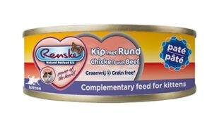 RENSKE Frischfleisch Menü Pastete Huhn/Rind 24 x 70 Gramm Kitten