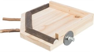 TRIXIE Landeplatz mit Sitzstangen Holz natur 19 cm