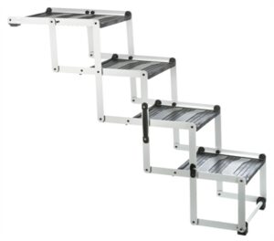 TRIXIE Klappleiter 4-Teilig Aluminium/Kunststoff/TPR bis 75 KG